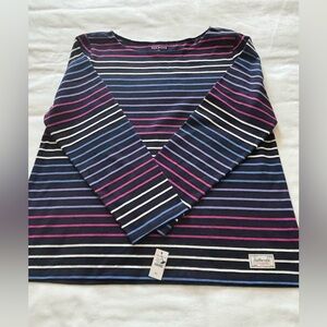 NWT! Talbots Cotton Long-sleeve Top